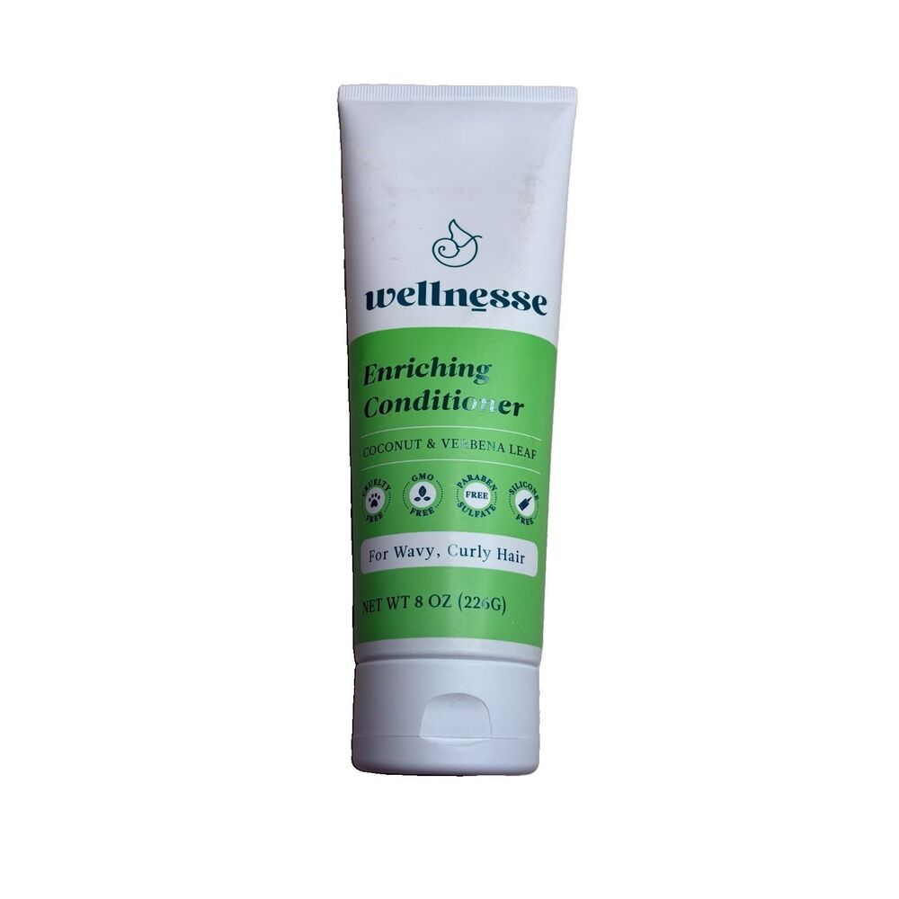 Wellnesse Enriching Conditioner For Wavy and Curly Hair New 8 Oz